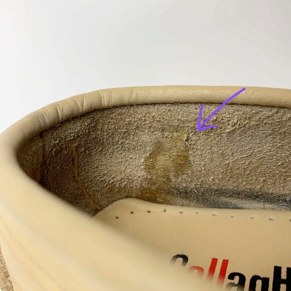 Callaghan Moccasins Slip On Shoes Tan Leather Flats Women's 37 US 6.5 - Picture 7 of 14